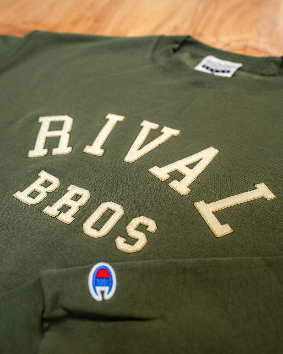 Rival Bros Collegiate Crewneck - Fresh Olive