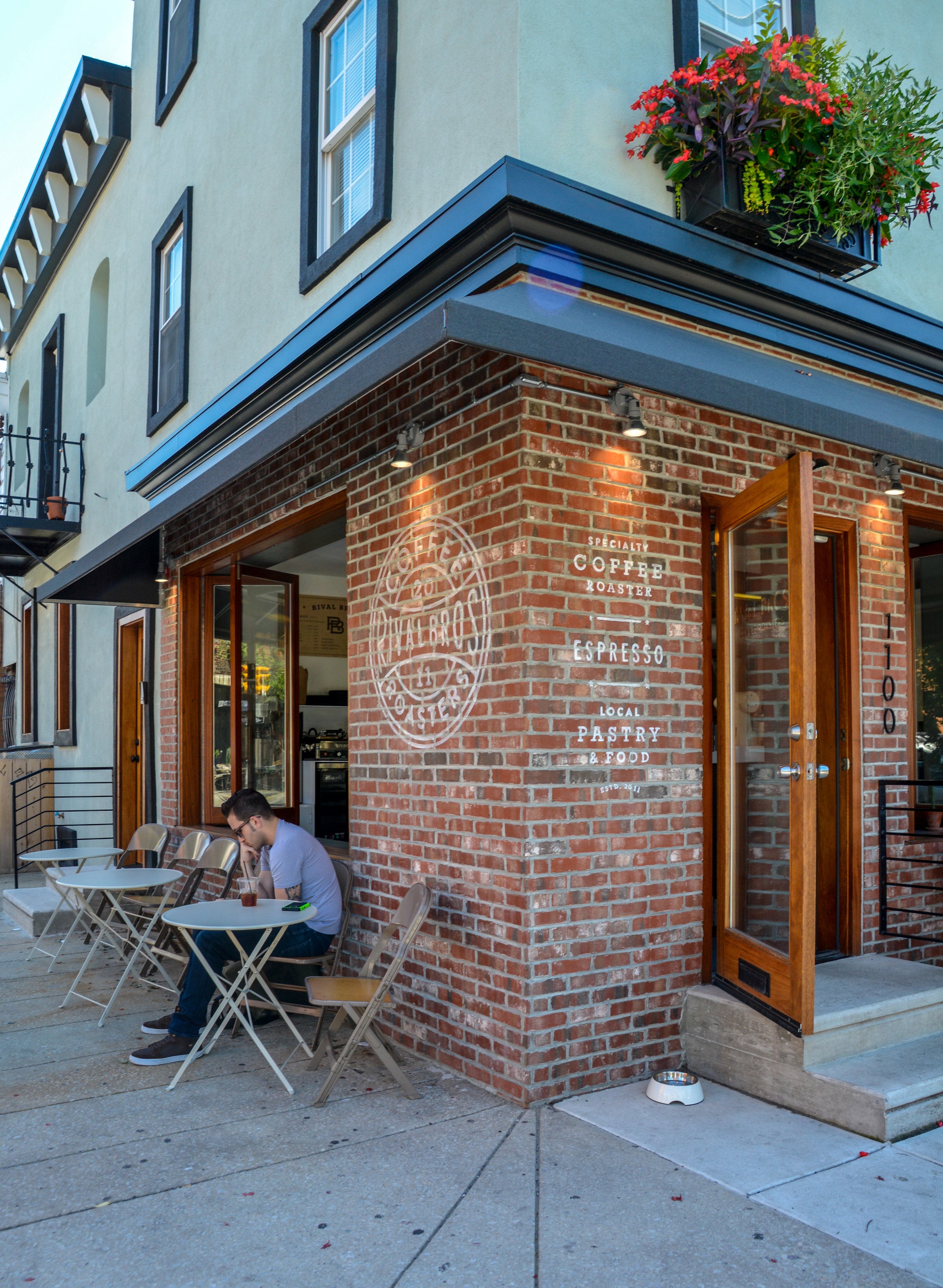 outside seating area of Tasker location