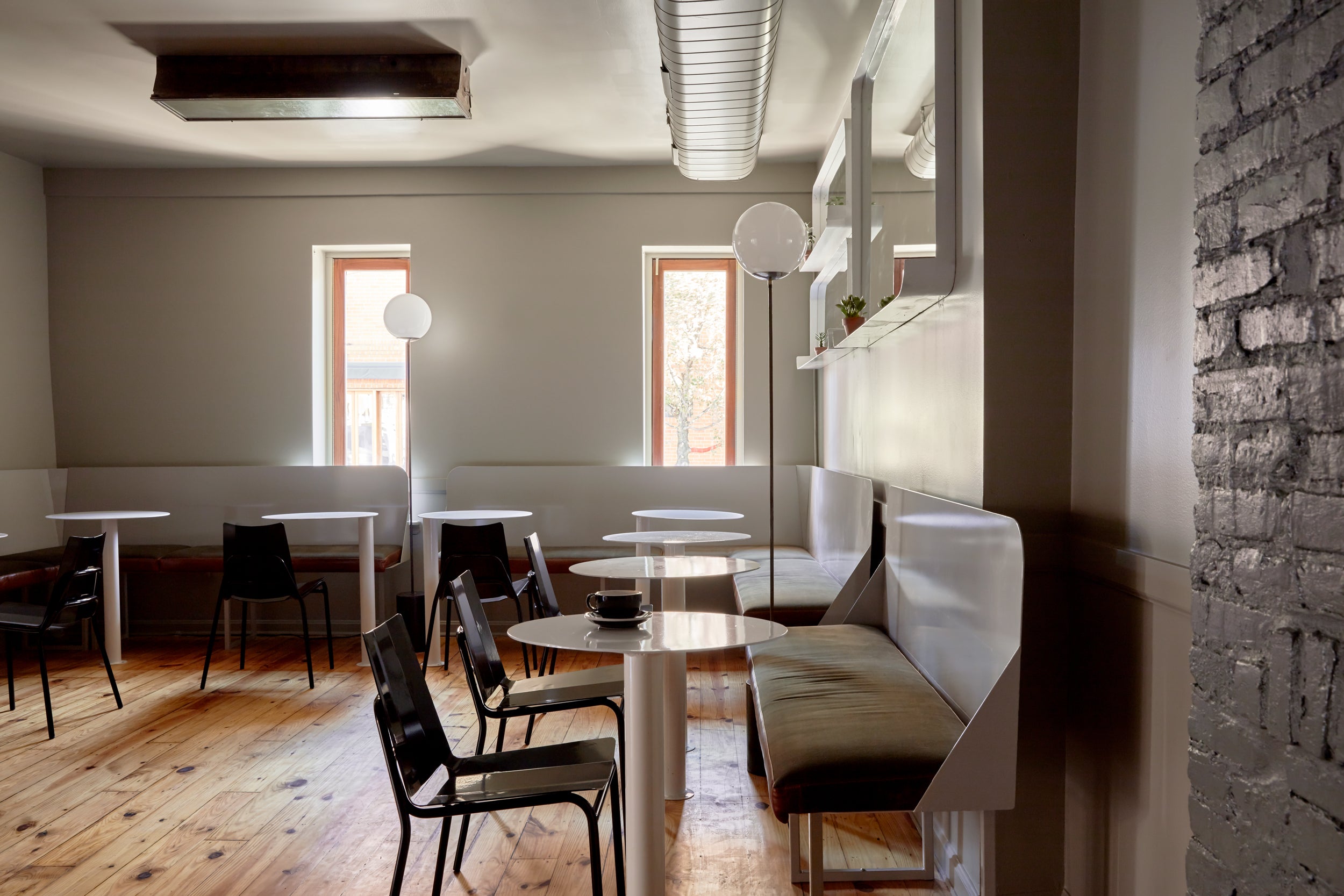 seating area in Rival Bros coffee bar