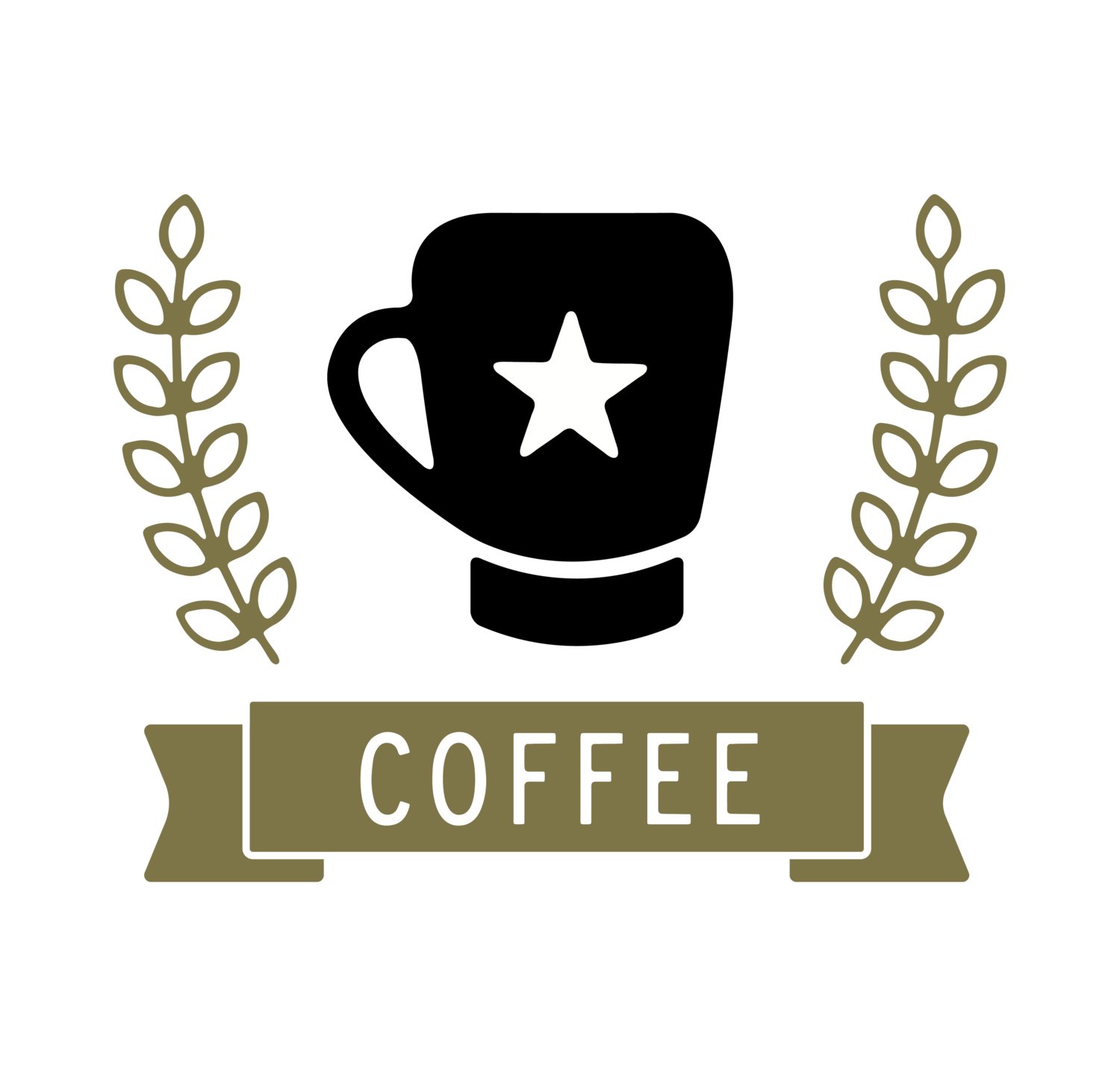 boxing glove with coffee banner