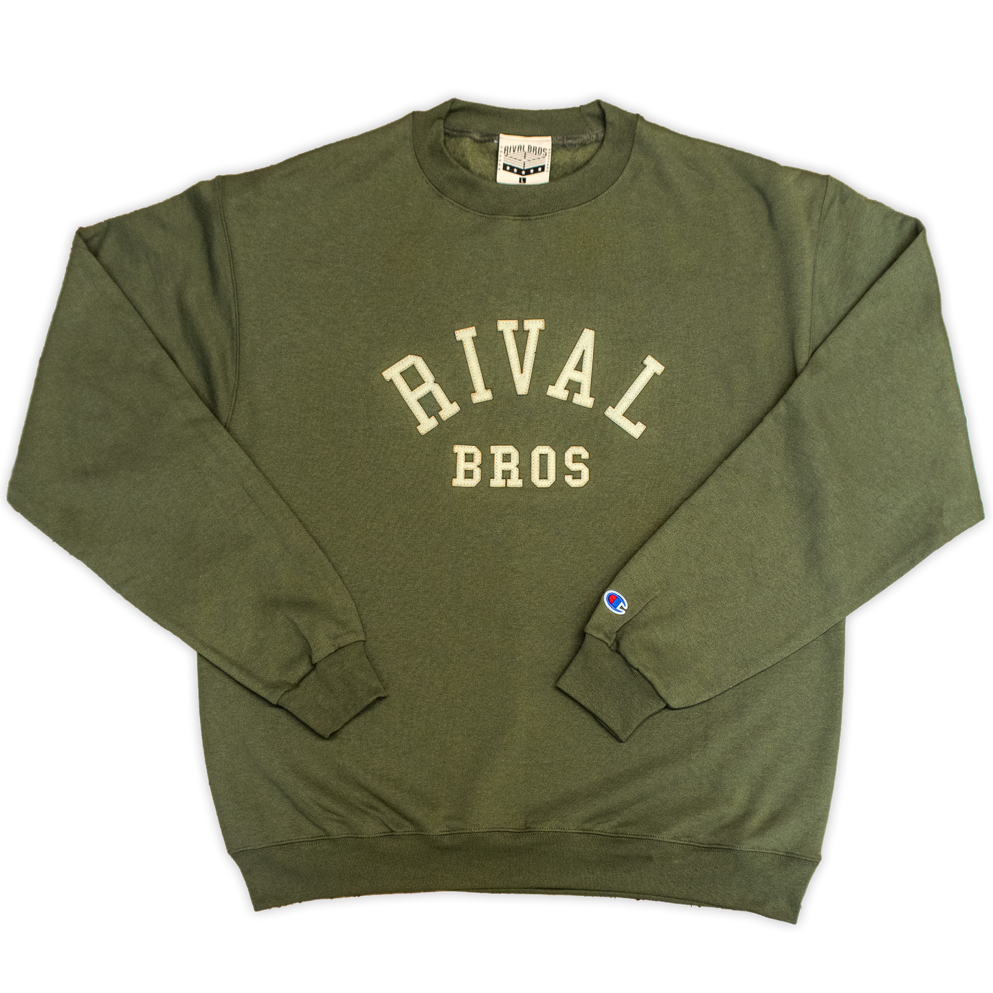 Rival Bros Collegiate Crewneck - Fresh Olive