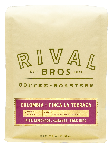 Rival Bros Colombia Finca La Terraza single-origin coffee bag