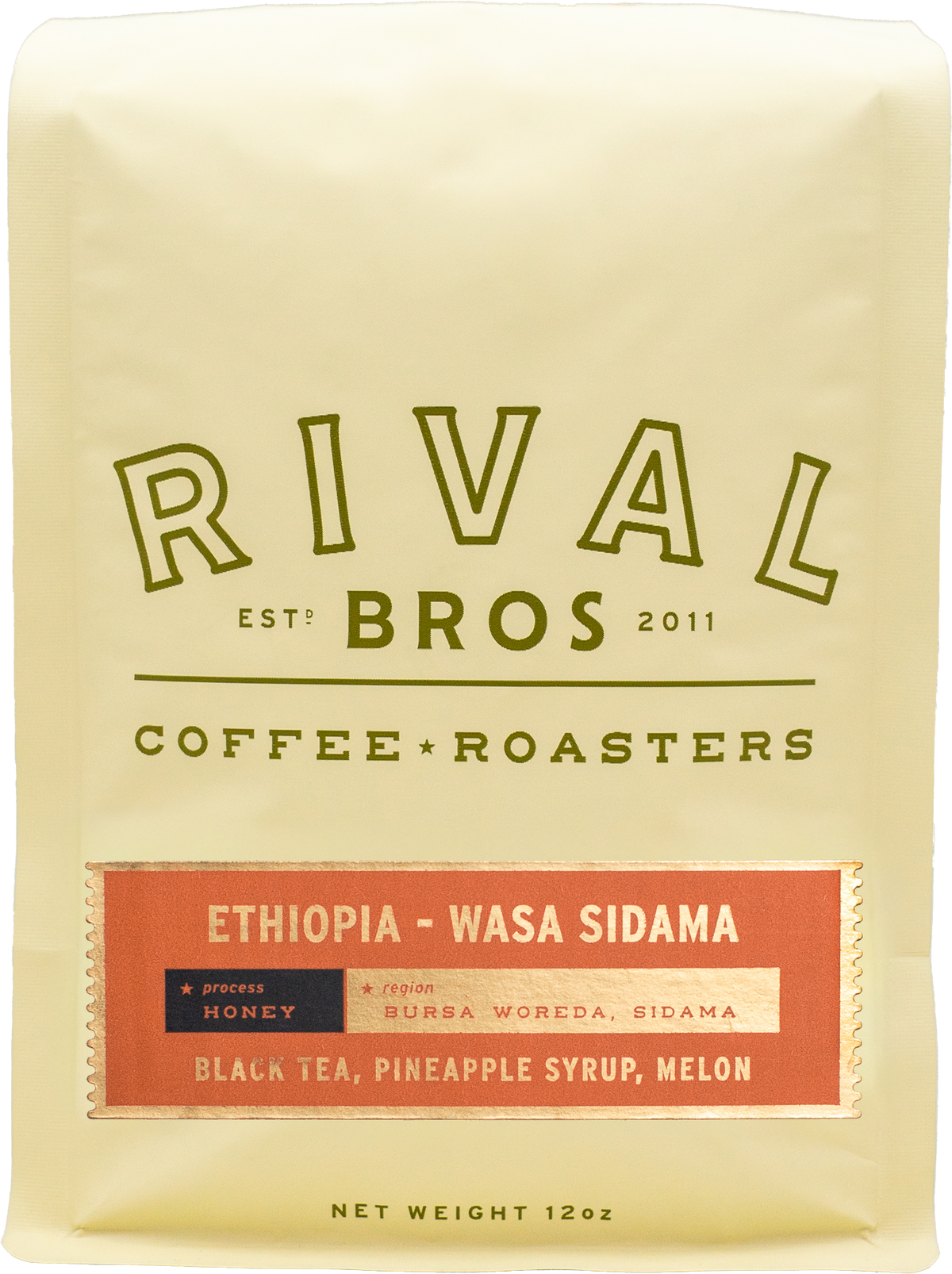 Rival Bros Ethiopia Wasa Sidama Honey process, 12oz bag