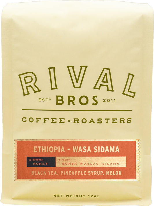 Rival Bros Ethiopia Wasa Sidama Honey process, 12oz bag