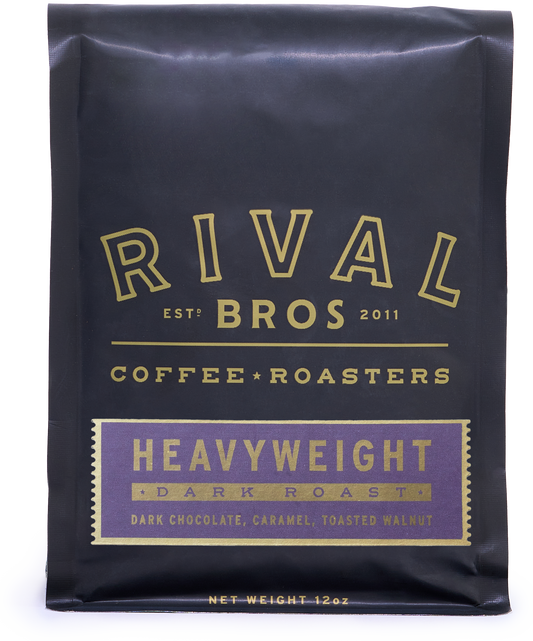 Rival Bros Heavyweight dark roast, 12oz bag