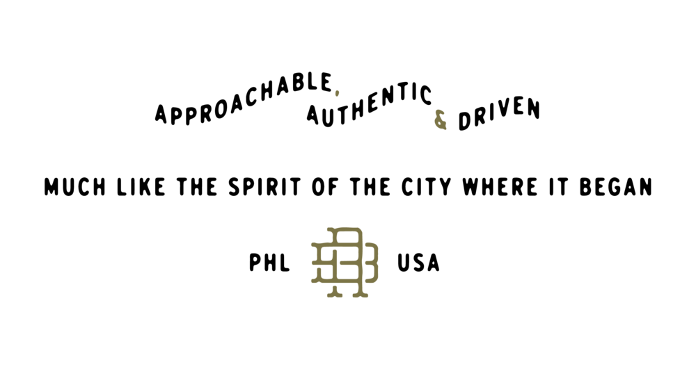 Rival mission statement: Approachable, authentic & driven. Much like the spirit of the city where it began: Philadelphia, USA