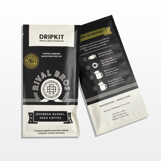back view of dripkit packet