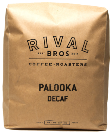 5lb bag of Palooka Decaf coffee